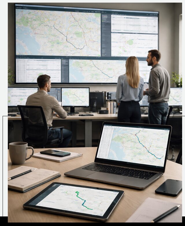 Трекинг грузов и Fleet Management, мониторинг автопарка в Камышине